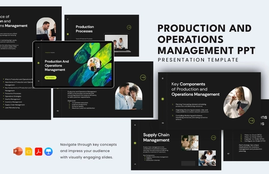 Production and Operations Management PPT Template
