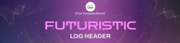 Free Futuristic Log Header Template to Edit Online