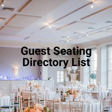 Free Seating Chart List Template to Edit Online