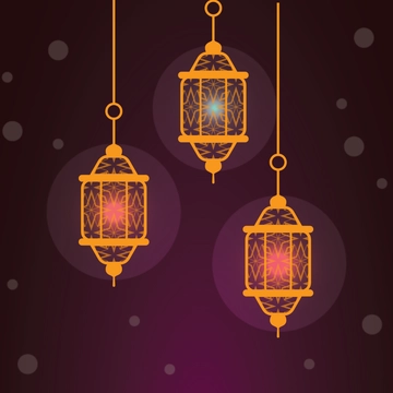 Free Ramadan Decoration Lantern Template Clipart to Edit Online