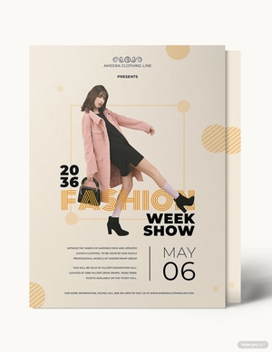 Fashion Week Show Flyer