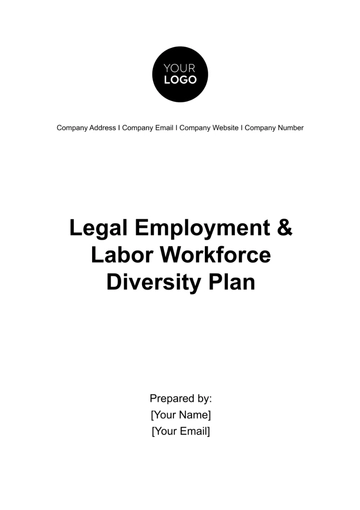 Free Legal Employment & Labor Workforce Diversity Plan Template to Edit Online