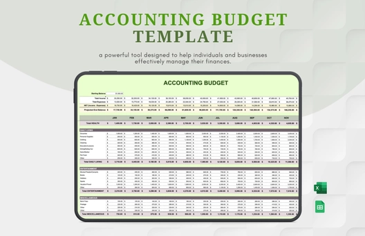 Accounting Budget Template