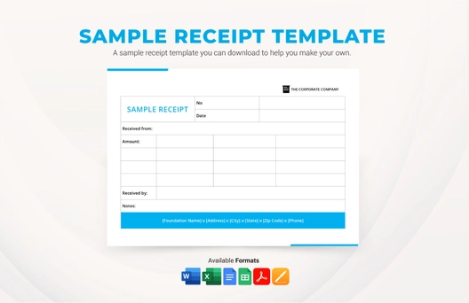 Sample Receipt Template