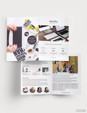Startup Business Bi-Fold Brochure Template