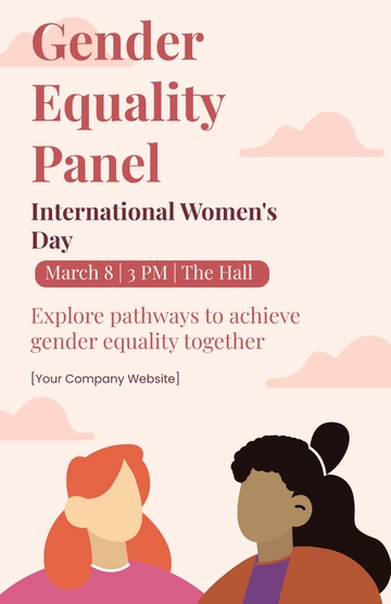 Free International Women???s Day 2024 Event Poster Template to Edit Online