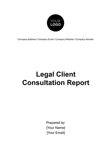 Free Legal Client Consultation Report Template to Edit Online