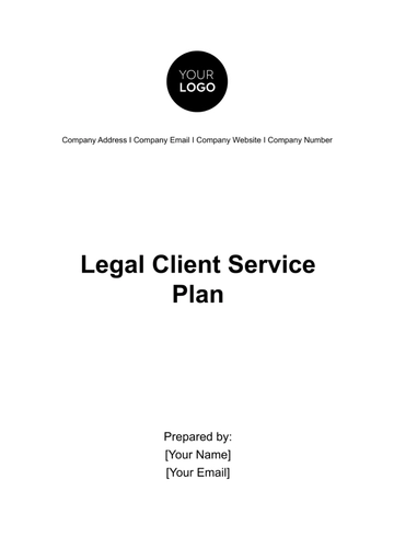 Free Legal Client Service Plan Template to Edit Online