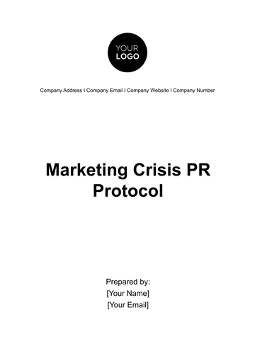 Free Marketing Crisis PR Protocol Template to Edit Online