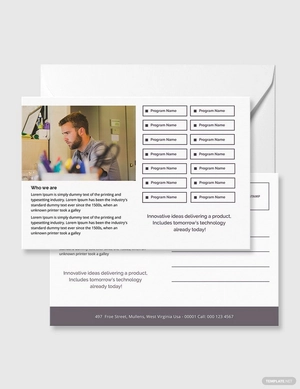 Startup Business Postcard Template