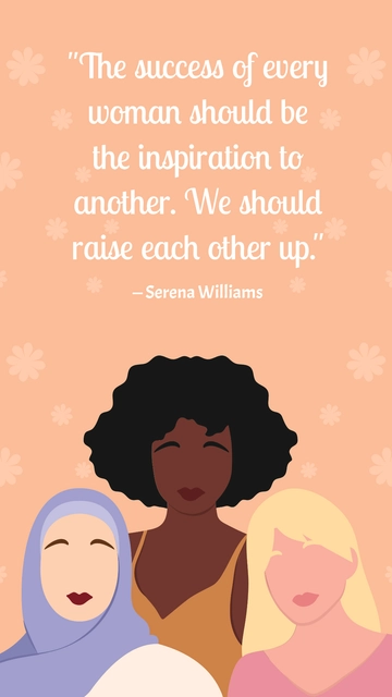 Free Women's Day Quotes Template to Edit Online
