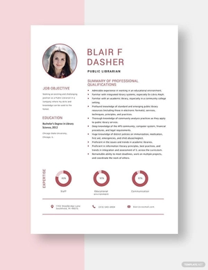Public Librarian Resume