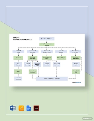 Defense Organizational Chart Template