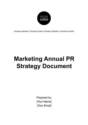 Free Marketing Annual PR Strategy Document Template to Edit Online