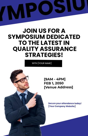 Free Quality Assurance Symposium Poster Template to Edit Online