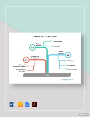 Tree Organizational Chart Template