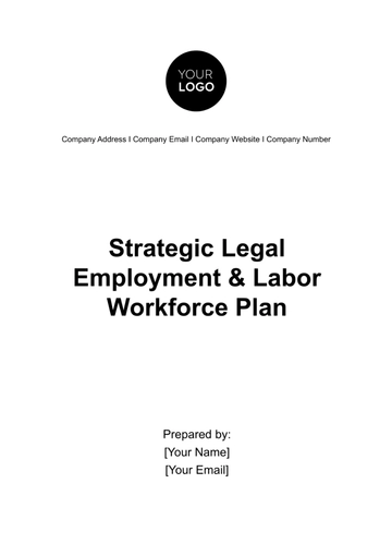 Free Strategic Legal Employment & Labor Workforce Plan Template to Edit Online