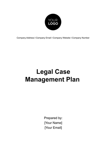 Free Legal Case Management Plan Template to Edit Online
