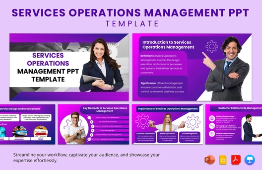 Services Operations Management PPT Template Services Operations Management PPT Template