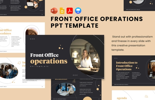 Front Office Operations PPT Template