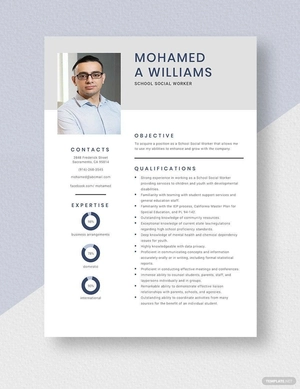 School Social Worker Resume