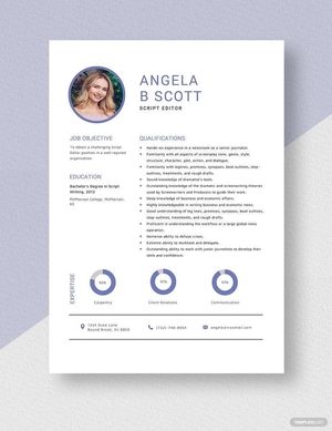Script Editor Resume