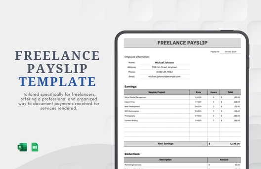 Freelance Payslip Template