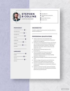 Logistics Engineer Resume