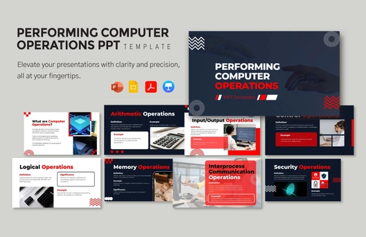 Performing Computer Operations PPT Template