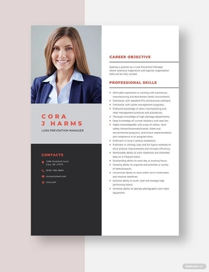 Loss Prevention Manager Resume