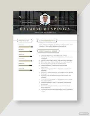 Magazine Art Director Resume