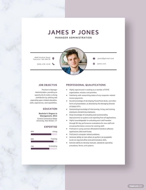 Manager Administration Resume