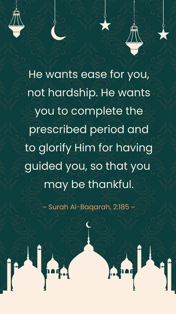 Free Eid al-Fitr Quote Template to Edit Online