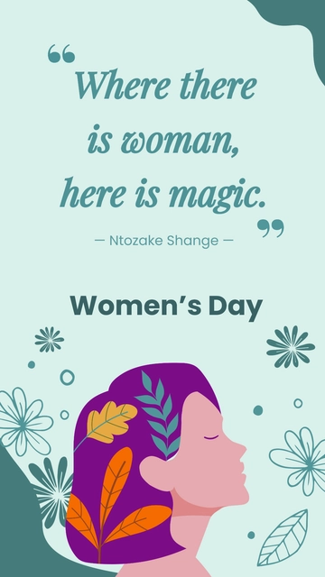 Free Happy Women's Day Quotes Template to Edit Online