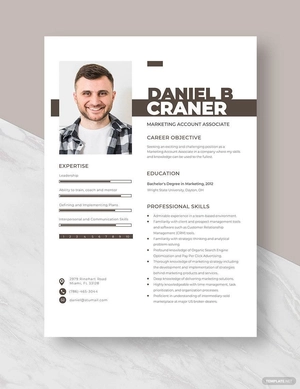 Marketing Account Associate Resume