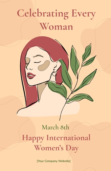 Free Happy Women's Day Poster Template to Edit Online