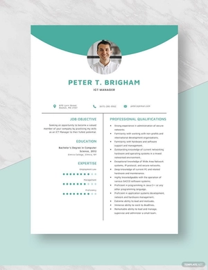 ICT Manager Resume