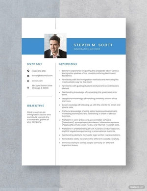Immigration Adviser Resume