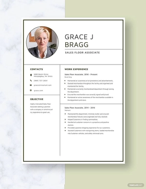 Sales Floor Associate Resume