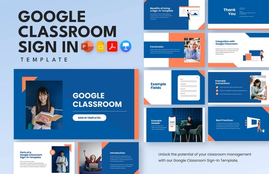 Google Classroom Signin Template