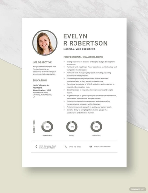 Hospital Vice President Resume