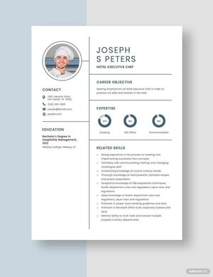 Hotel Executive Chef Resume