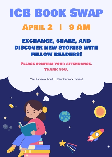 Free International Children???s Book Day  Invitation Card Template to Edit Online