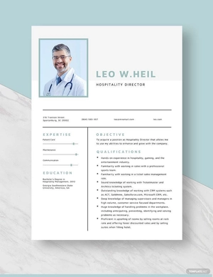 Hospitality Director Resume