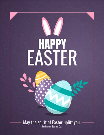 Free Easter Sunday Flyer Template to Edit Online