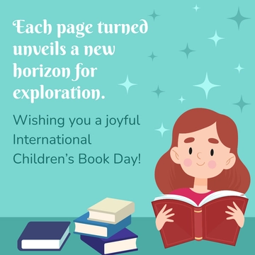 Free International Children???s Book Day  Facebook Post Template to Edit Online