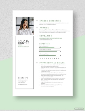 Siebel Administrator Resume