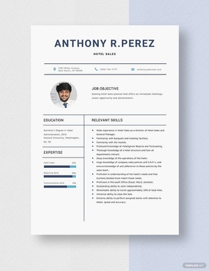 Hotel Sales Resume