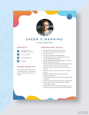Hotel Supervisor Resume