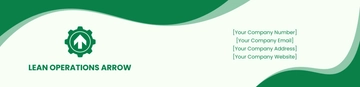 Free Lean Operations Arrow Header Template to Edit Online